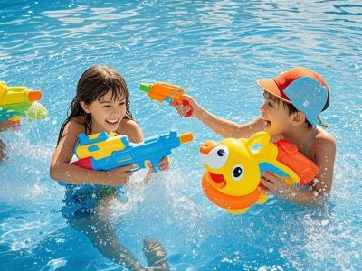 Perang Air Seru di Akhir Tahun! Ajak Si Kecil Bermain Watergun 